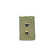 Dollhouse Miniature Wall Switch Plate Gold